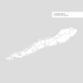 Map of Cayman Brac Island